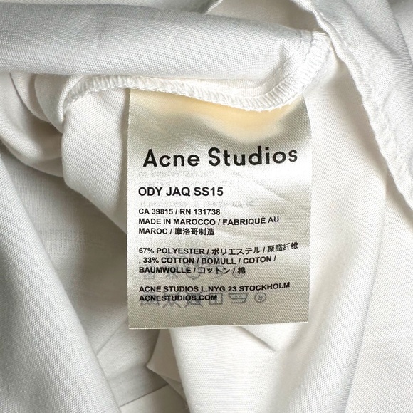 Acne Studios SS15 Ody Jaq Casual Short Sleeve Cuban Shirt - Picture 4 of 5